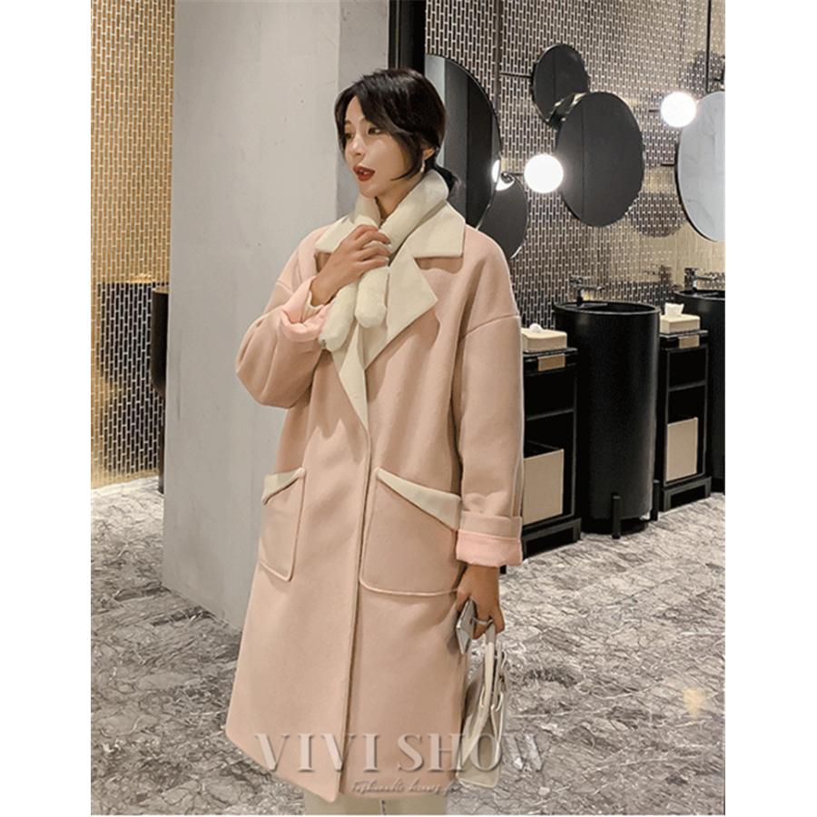 レディース ロング チェスターコート シンプル コート アウター きれい