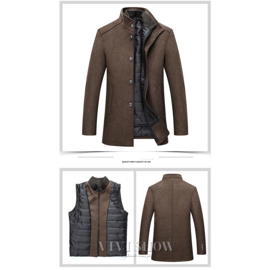 チェスターコート ロングコート メンズ ビジネス ウール コート