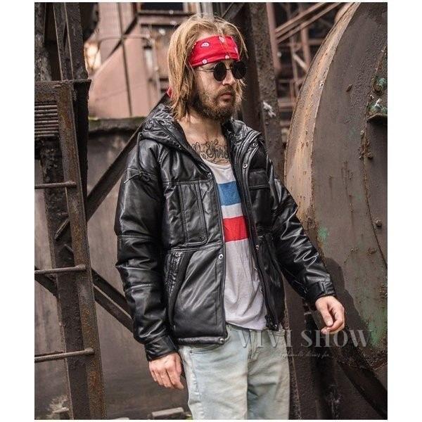 ラム革ダウンジャケット ラム革ジャケット ダウン レザージャケット