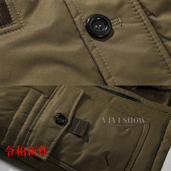 ダウンジャケット メンズ 大きいサイズ ダウンコート 中綿ジャケット アウター 中綿コート フード付き 厚手 防寒 防風 冬物 2020新作_9