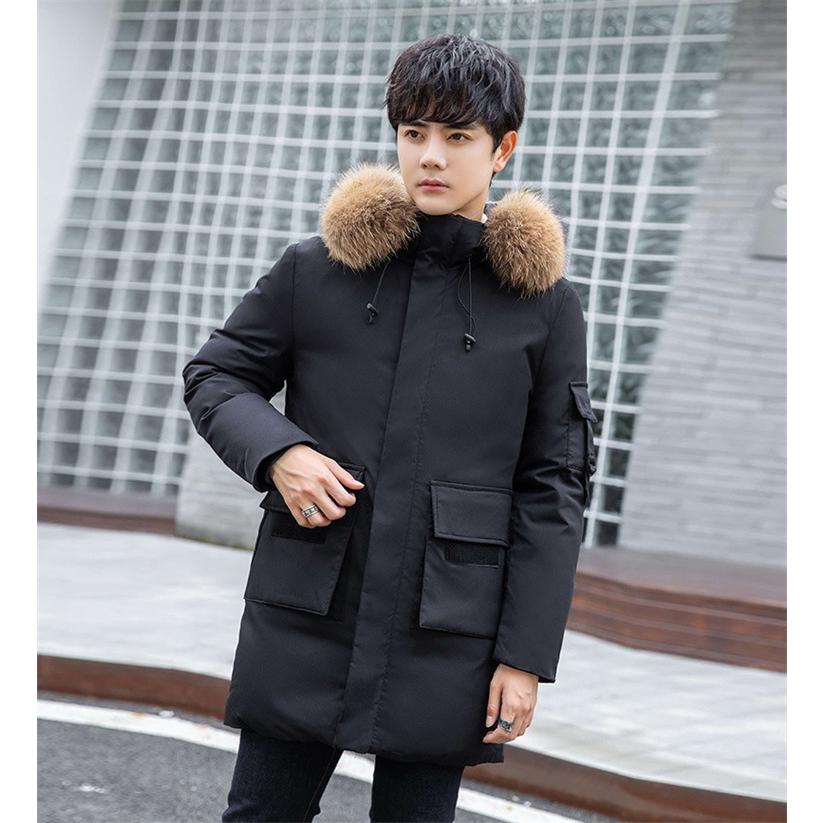ダウンジャケット メンズ アウター ジャケット ロングコート ファー