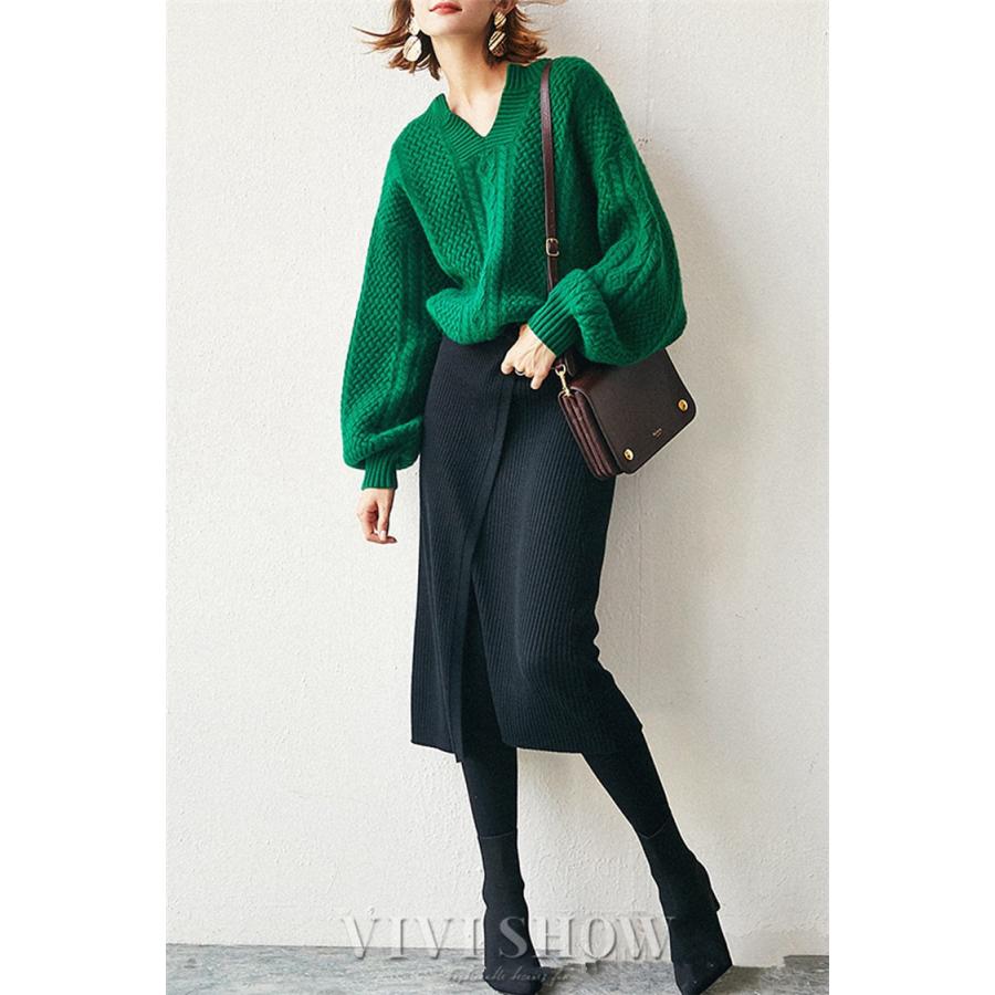 ケーブルニット ニット ケーブル編み アランニット トップス レディース セーター ゆったり キーネック 長袖 プルオーバー ケーブルニット ニット ケーブル編み アランニット トップス