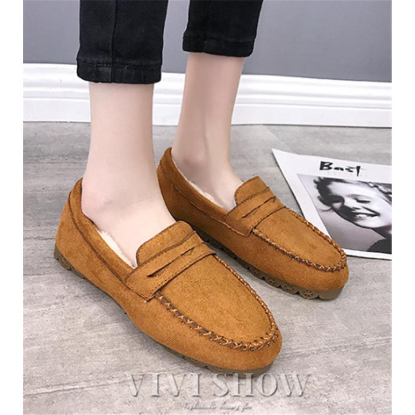 ドライビングシューズ モカシン レディース 裏起毛 スリッポン