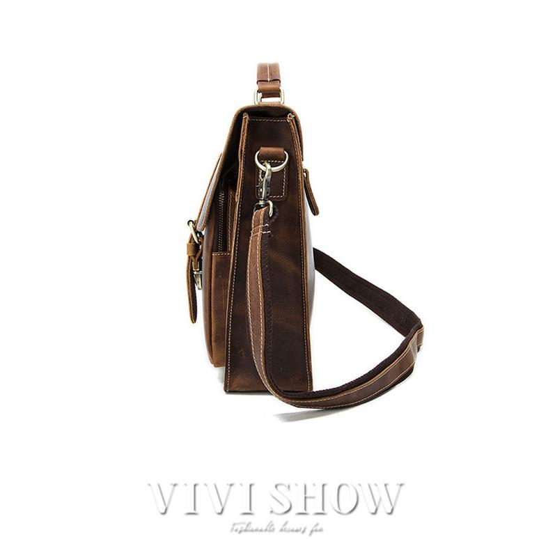 厚手本革 ショルダーバッグ メンズ 本革 メッセンジャーバッグ A4鞄