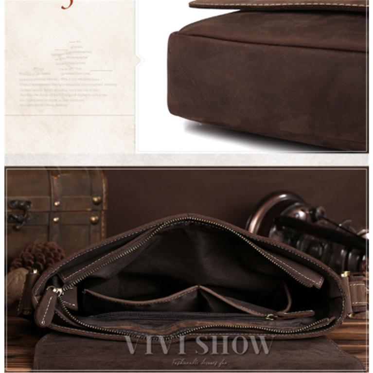 本革 メンズ ショルダーバッグ A4 斜めがけ メッセンジャーバッグ 厚手