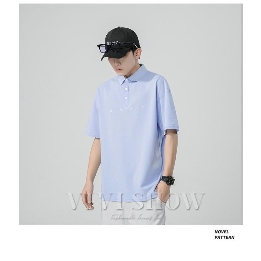 ポロTシャツ 帽子 Tシャツ メンズ 半袖 トップス カジュアルTシャツ お洒落 無地