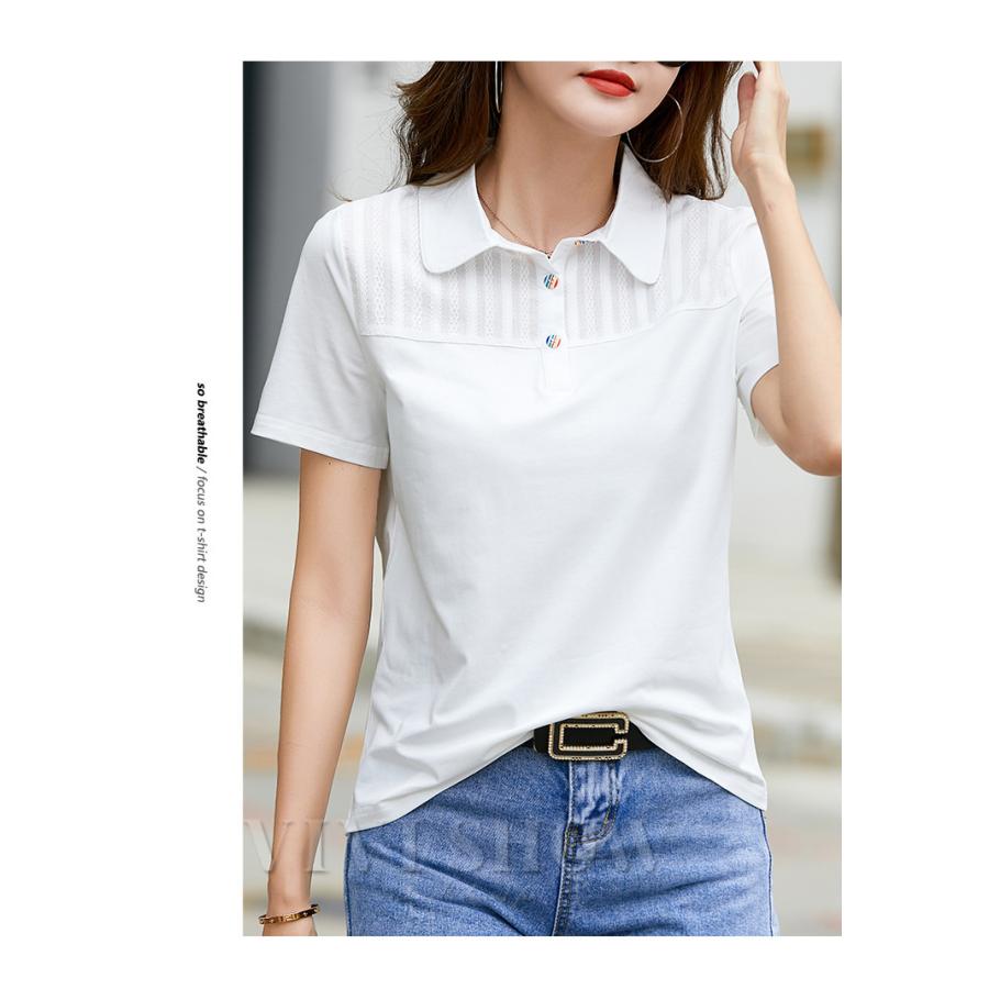 レディース ゴルフウェア ポロシャツ 半袖 トップス tシャツ