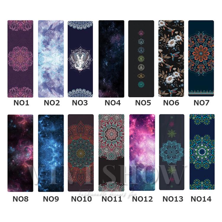 LAVA ヨガマットグレー収納バッグ付き、ヨガマットタオル紫色