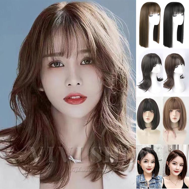 レディース ウィッグ 100%人毛 手植え 医療用 レディース セミロング