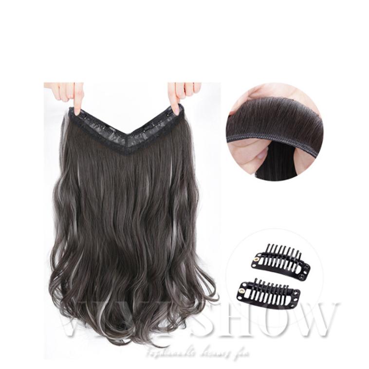 ウィッグ エクステ 襟足ウィッグ ロング カール ワンタッチ