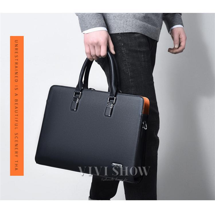 ビジネスバッグ メンズ 簡易防水 耐水 軽量 スリム 2WAY ショルダー
