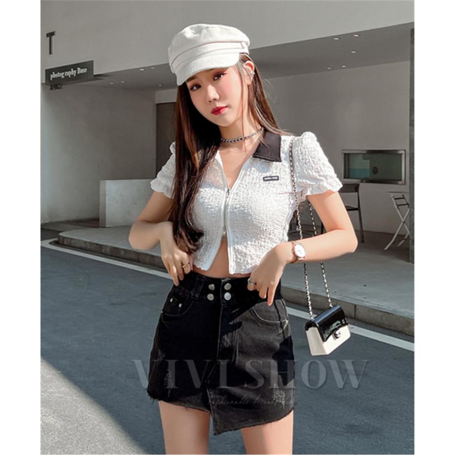 ラップキュロット レディース デニム キュロットスカート 半ズボン