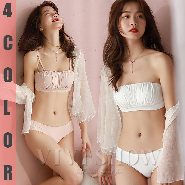 レディース ブラジャー ショーツ 上下セット シンプル ランジェリー 女性下着 下着 かわいい Eju191 Vivishow 通販 Yahoo ショッピング