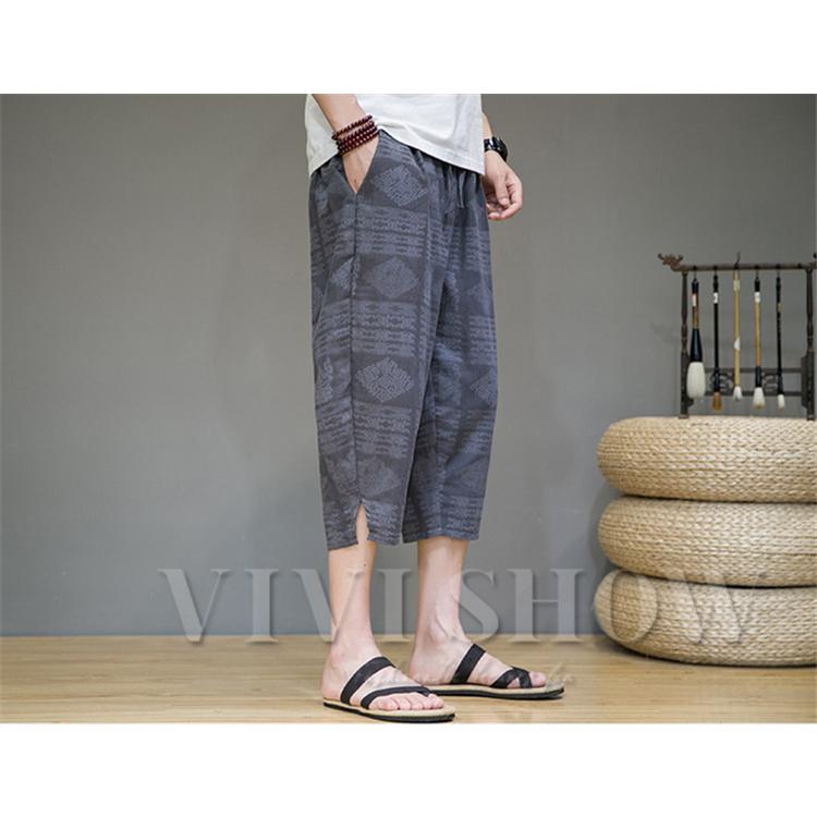クロップドパンツ メンズ ハーフパンツ サルエルパンツ ショートパンツ