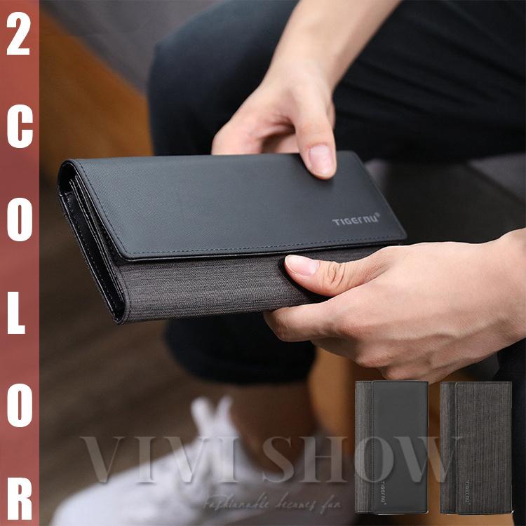 メンズ 財布 長財布 大容量 人気 おしゃれ シンプル ロングウォレット メンズ財布 男性財布 Vivishow Eju360 Vivishow 通販 Yahoo ショッピング