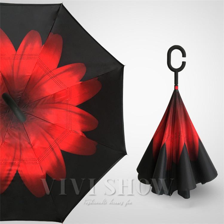 【新品未使用！美品❣️】FOXEY★晴雨兼用 黒　長傘　♡お洒落♡ ワンギー 晴雨兼用傘 TL4 Fox Umbrellas/フォックスアンブレラズ