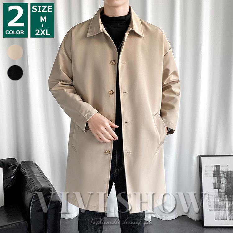 スプリングコート メンズ チェスターコート トレンチ ステンカラー