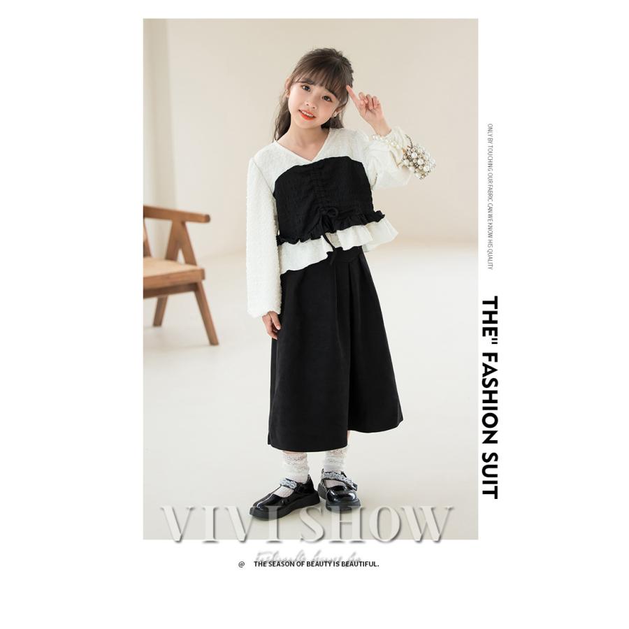 子供服 セットアップ キッズ 女の子 長袖 春秋 上下セット トップス