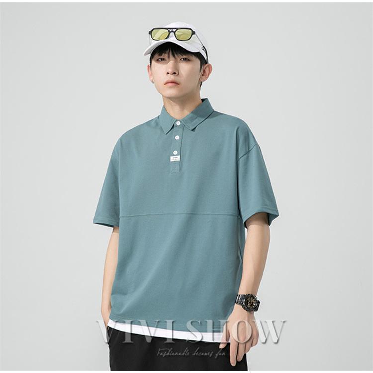 メンズ 半袖 トップス ポロシャツ カジュアル おしゃれ ゆったり