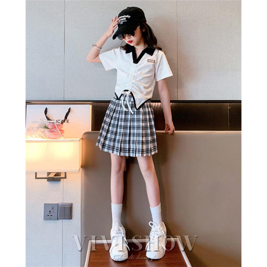 キッズ ジュニア 女の子 上下 子供服 セットアップ おしゃれ シンプル