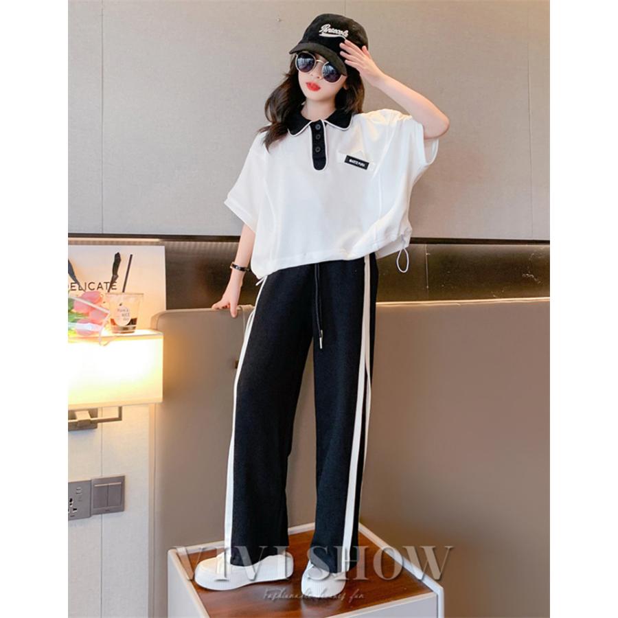 キッズ ジュニア 女の子 上下 子供服 セットアップ おしゃれ ゆったり