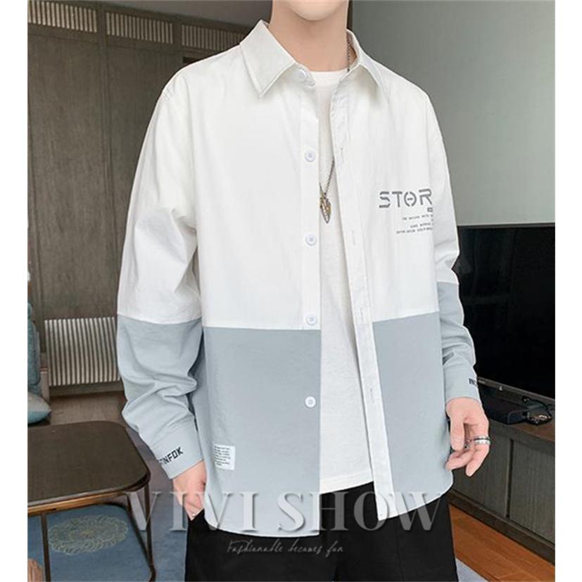 シャツ メンズ 長袖シャツ カジュアルシャツ 綿 コットン 開襟シャツ 新品 ボタンダウンシャツ 秋服 ス トアウター 無地 通勤 おしゃれ シャツ メンズ 長袖 アウター ジャケットシャツ 羽織り 開襟シャツ