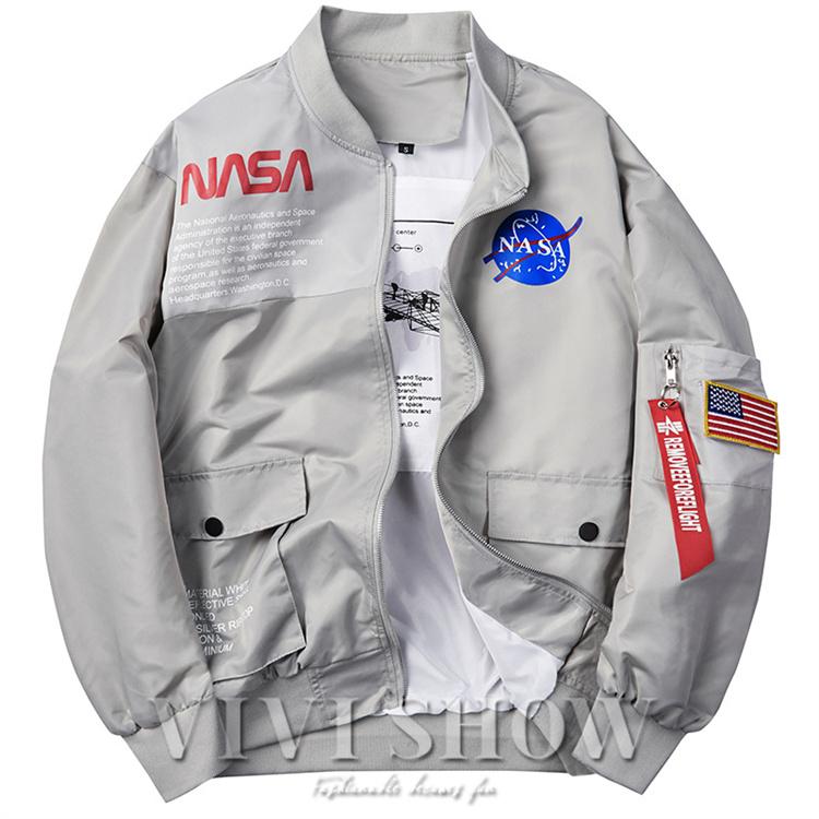 在庫処分即日 ボンバージャケット NASA フライトジャケット メンズ