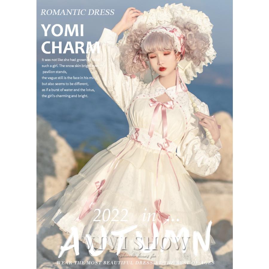 レディース ワンピース ワンピ リボン レース コスチューム風