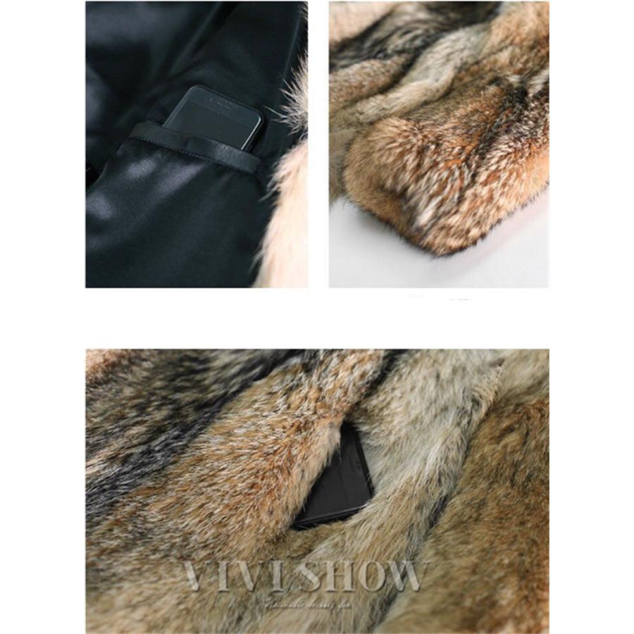 ファーコート メンズ 厚手 毛皮コート フェイクファー ロングコート