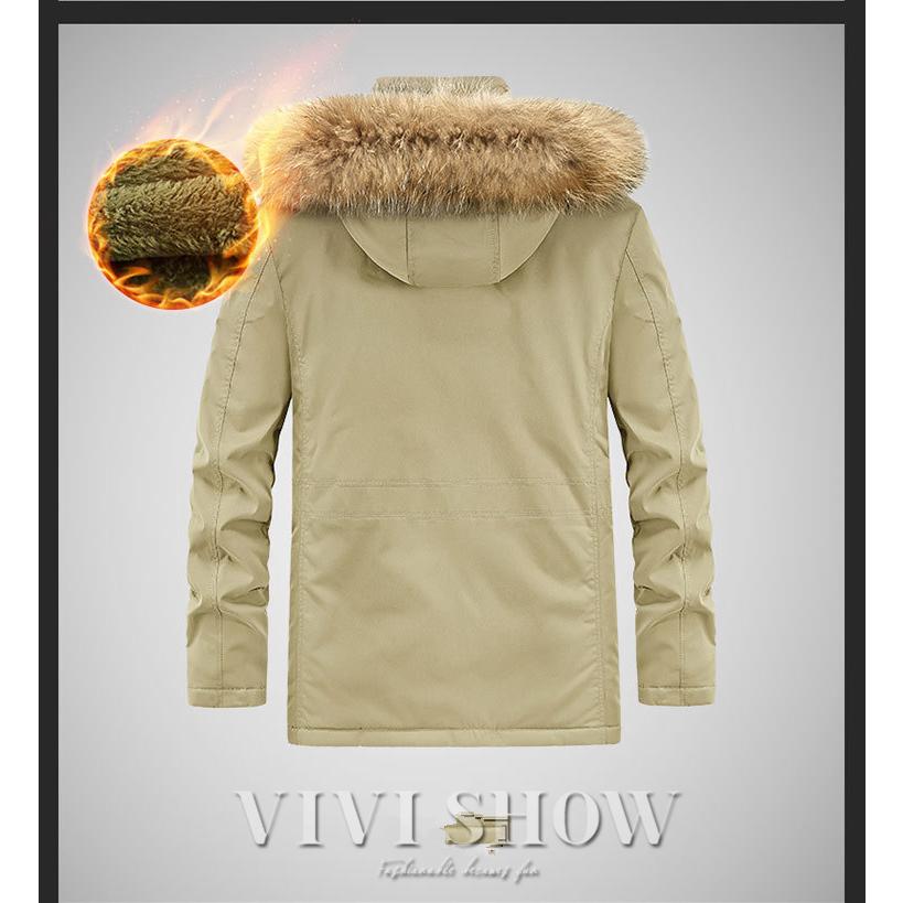 モッズコート ミリタリー メンズ ボアジャケット 中綿コート フード