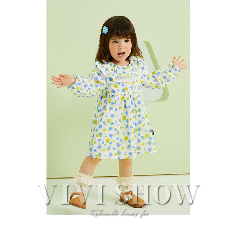 長袖ワンピース 子供服 カーディガン キッズ 女の子 ワンピ 切り替え