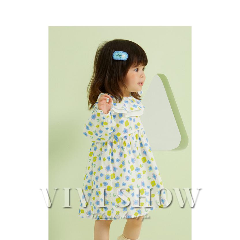 長袖ワンピース 子供服 カーディガン キッズ 女の子 ワンピ 切り替え