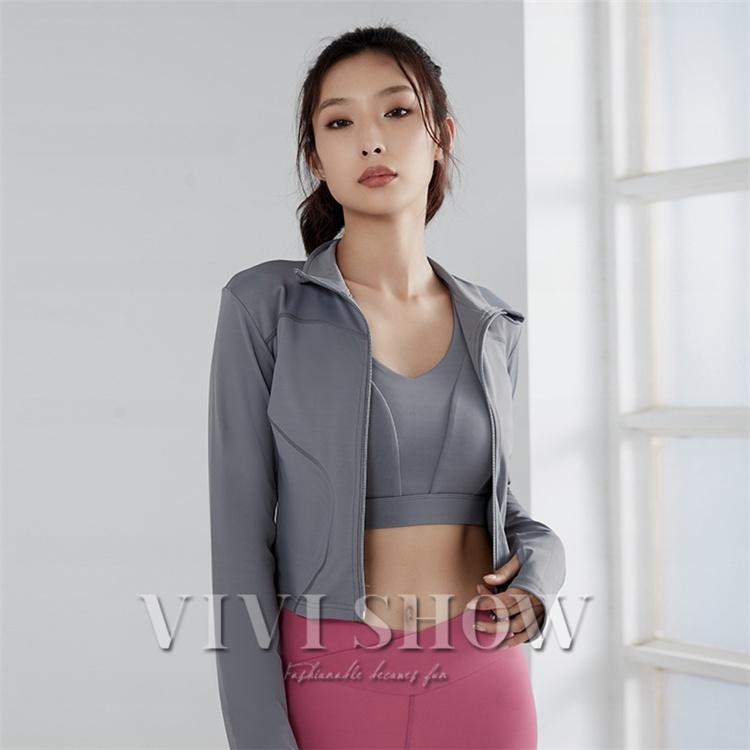 レディース ヨガウェア トップス ウォームアップジャケット 長袖