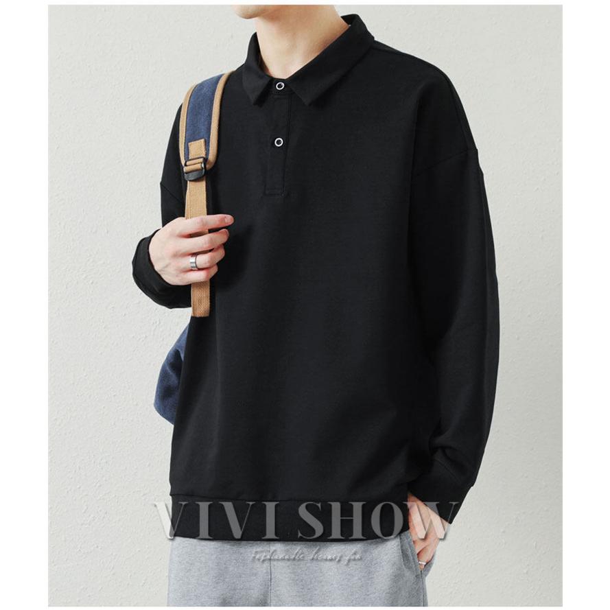 メンズ トップス 長袖 ポロシャツ Tシャツ カットソー おしゃれ