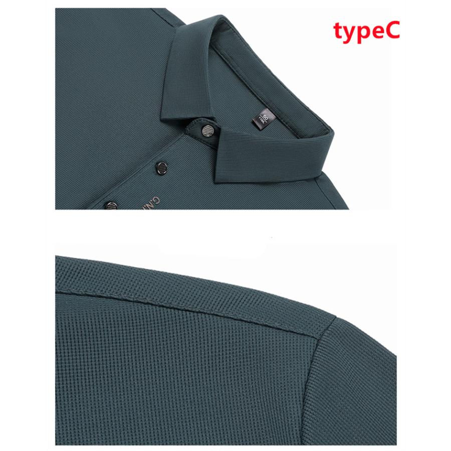 メンズ トップス 長袖 Tシャツ カットソー 襟付き シンプル カジュアル