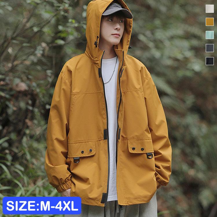 メンズ ジャケット アウター シンプル おしゃれ フード付き