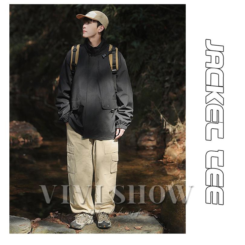 メンズ ジャケット アウター シンプル おしゃれ フード付き アウトドア