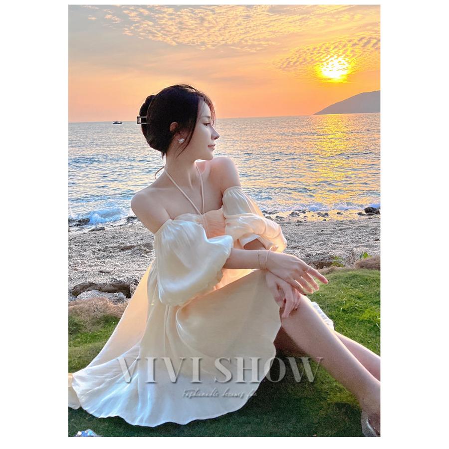 ワンピース レディース ミニ丈 カジュアル Aライン シンプル