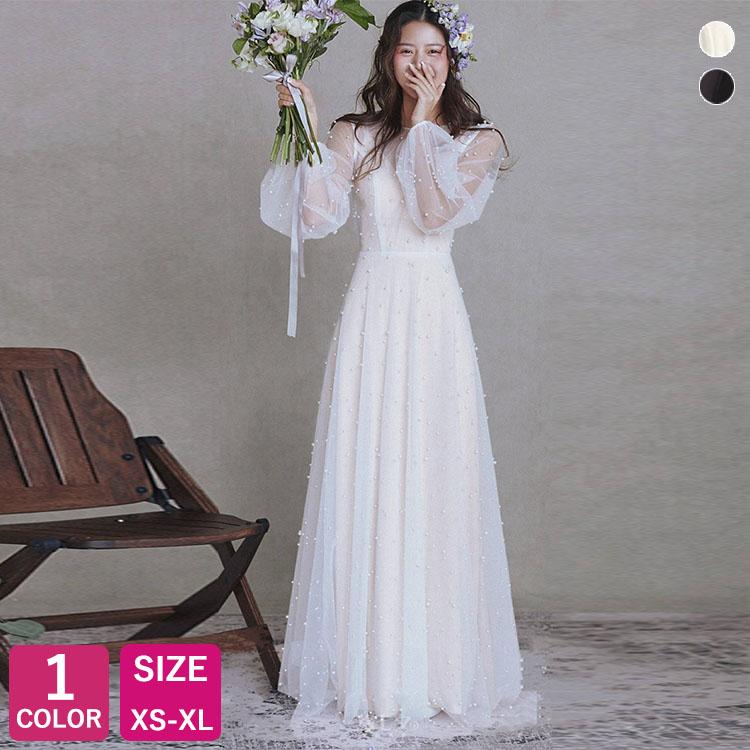 レディース ウェディング ドレス パーティー カラードレス ワンピース  