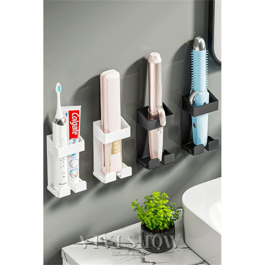 2点セツト ヘアアイロンスタンド 壁掛け ヘアアイロン ドライヤー