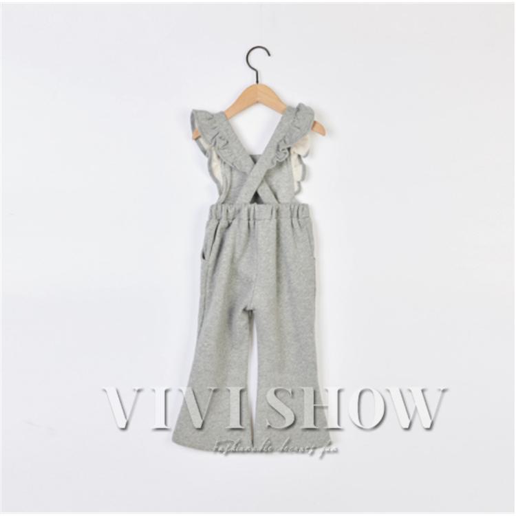 新作 キッズ 女の子 ベロアサロペット オーバーオール