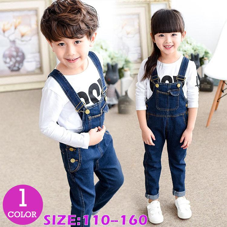 子供服 カジュアル デニムサロペット 子ども服 デニム ジーンズ