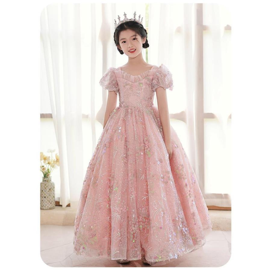 キッズ ジュニア ドレス ワンピース ロングドレス 結婚式 衣装 発表会