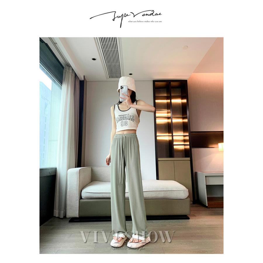 レディース 長ズボン ボトムス ワイドパンツ ゆったり ウエストゴム