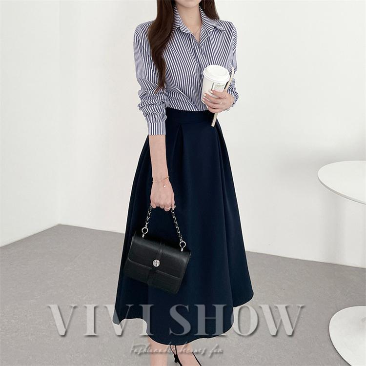シャツワンピース レディース 40代 きれいめ マキシワンピース 秋服