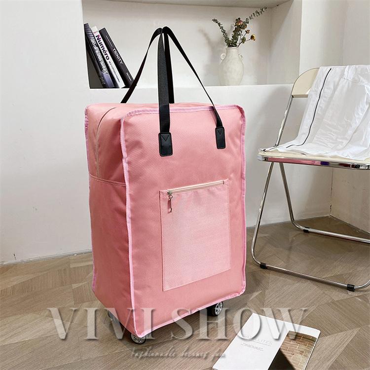 美品　旅行　伸縮自在　大容量　レッド　パープル　コンパクト　キャリーバッグ　スーツケース　キャリーバッグ トートバッグ 折りたたみ 大容量 ショッピングカート 3段階　収納　3way キャスター付き ソフトキャリーケース 防水 軽量 キャリーバッグ トートバッグ 折りたたみ 大容量 ショッピングカート