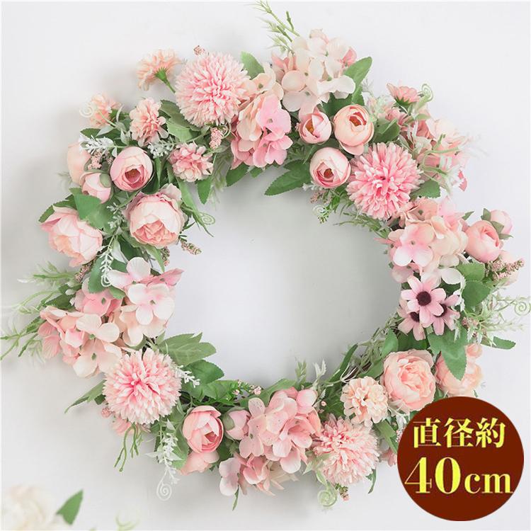 リース 結婚祝 クリスマス リース クリスマスリース 壁掛け ウェルカム リース 花 玄関 ドア 屋外 プレゼント ギフト フラワーリース 壁掛け インテリア お花（Yahoo!・VIVISHOW）