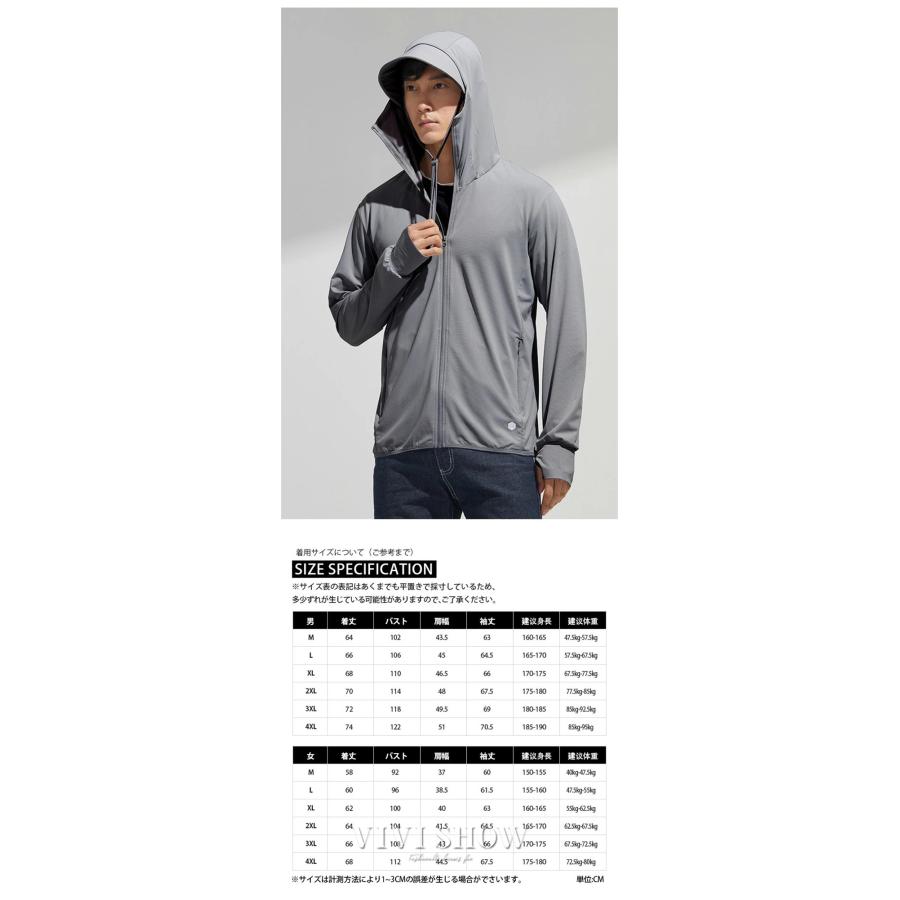 uv パーカー 指穴 uvカットパーカー カット ひんやり 接触冷感