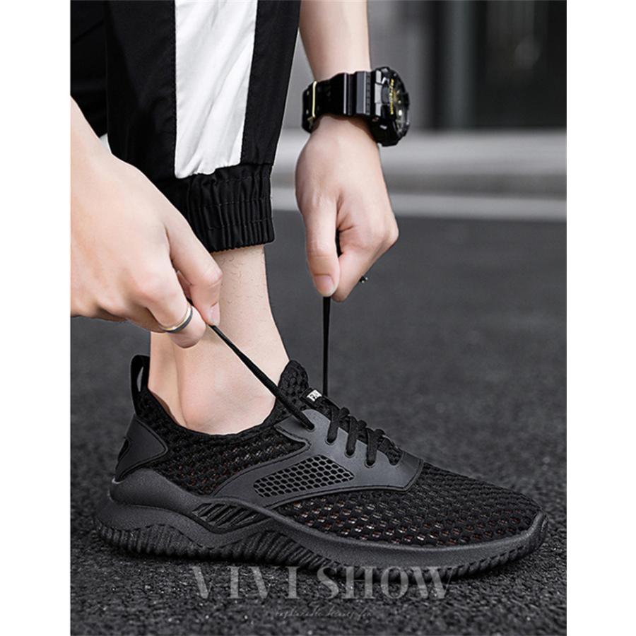 シューズ スニーカー メンズ 夏 メッシュ 疲れない 滑り止め お洒落
