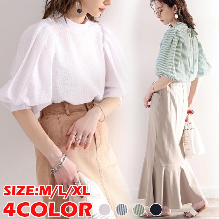 rochas 新品未使用品　パワーショルダーブラウス シャツ ブラウス 構築的なパワーショルダー。サッカー素材袖コンシャス